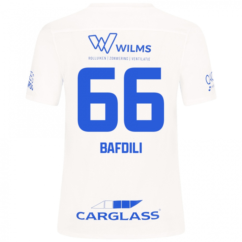 Criança Camisola Zaïd Bafdili #66 Branco Alternativa 2024/25 Camisa