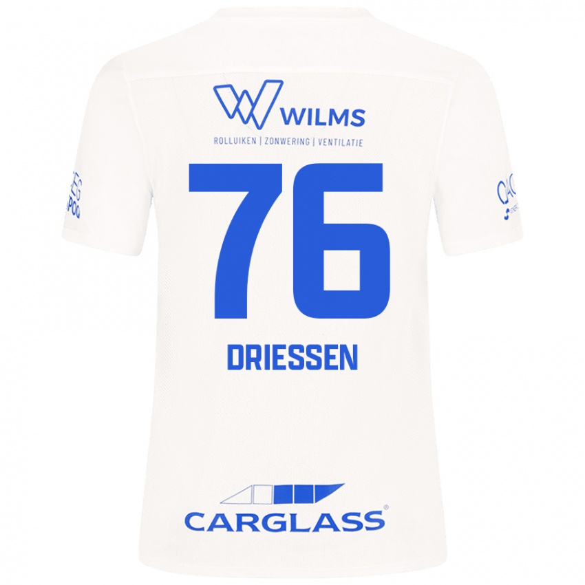 Criança Camisola Jelle Driessen #76 Branco Alternativa 2024/25 Camisa