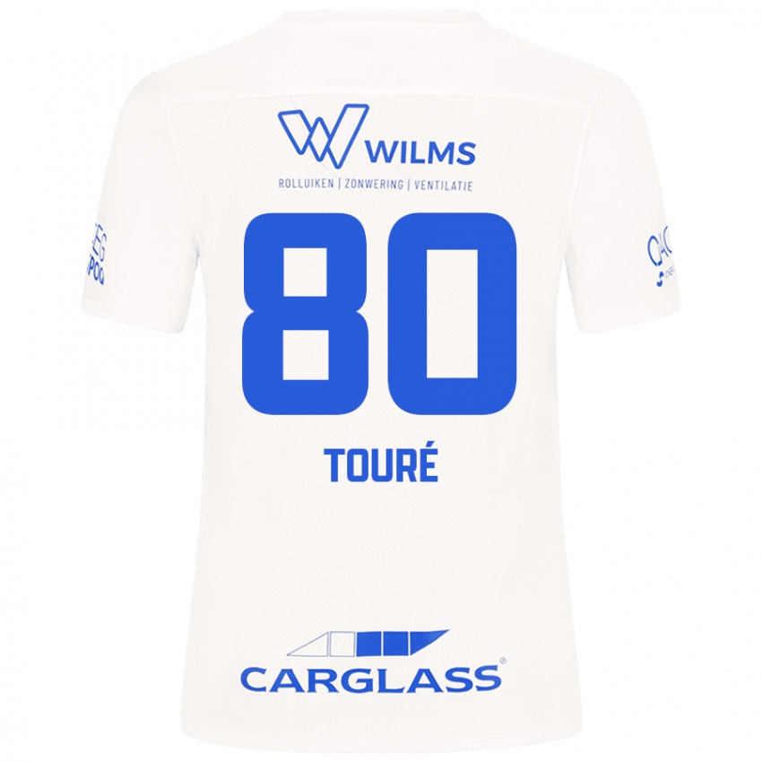 Criança Camisola Saïdou Touré #80 Branco Alternativa 2024/25 Camisa