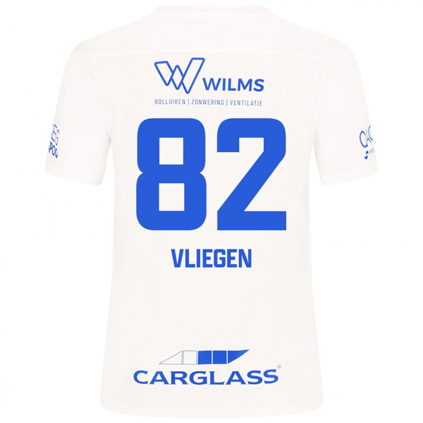 Criança Camisola Olivier Vliegen #82 Branco Alternativa 2024/25 Camisa