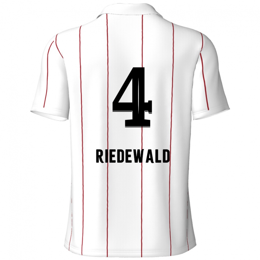 Criança Camisola Jairo Riedewald #4 Preto Branco Alternativa 2024/25 Camisa