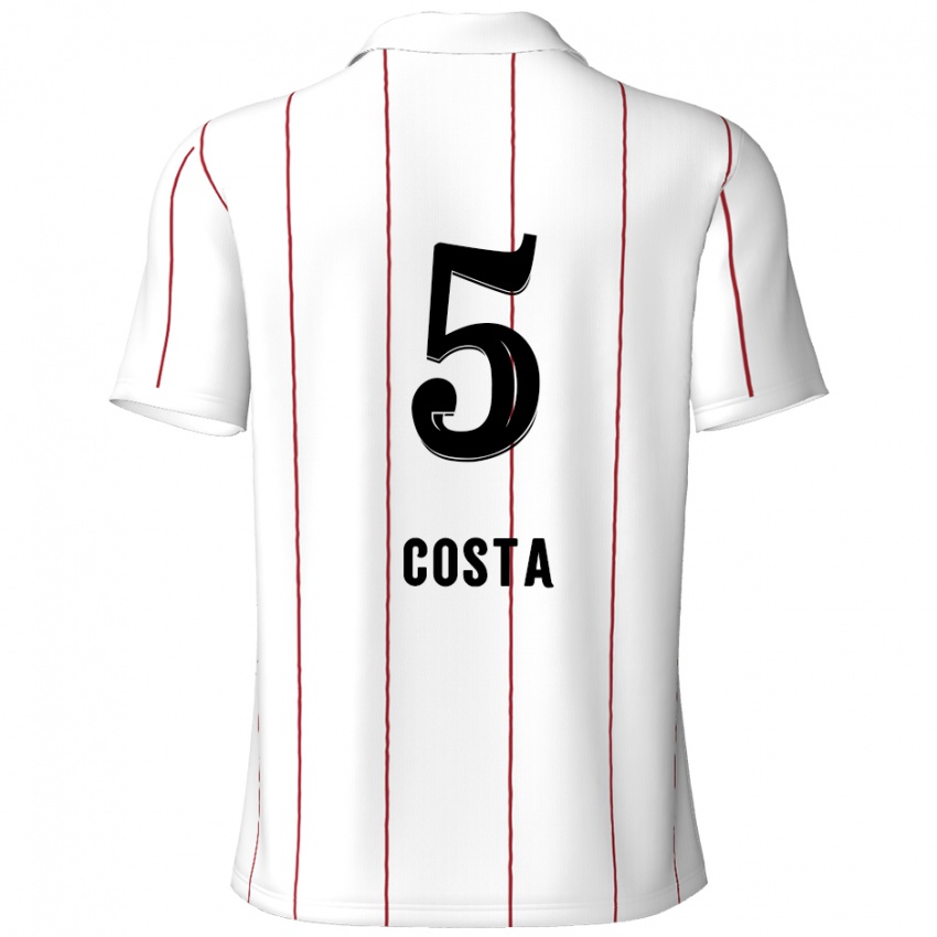 Criança Camisola Ayrton Costa #5 Preto Branco Alternativa 2024/25 Camisa