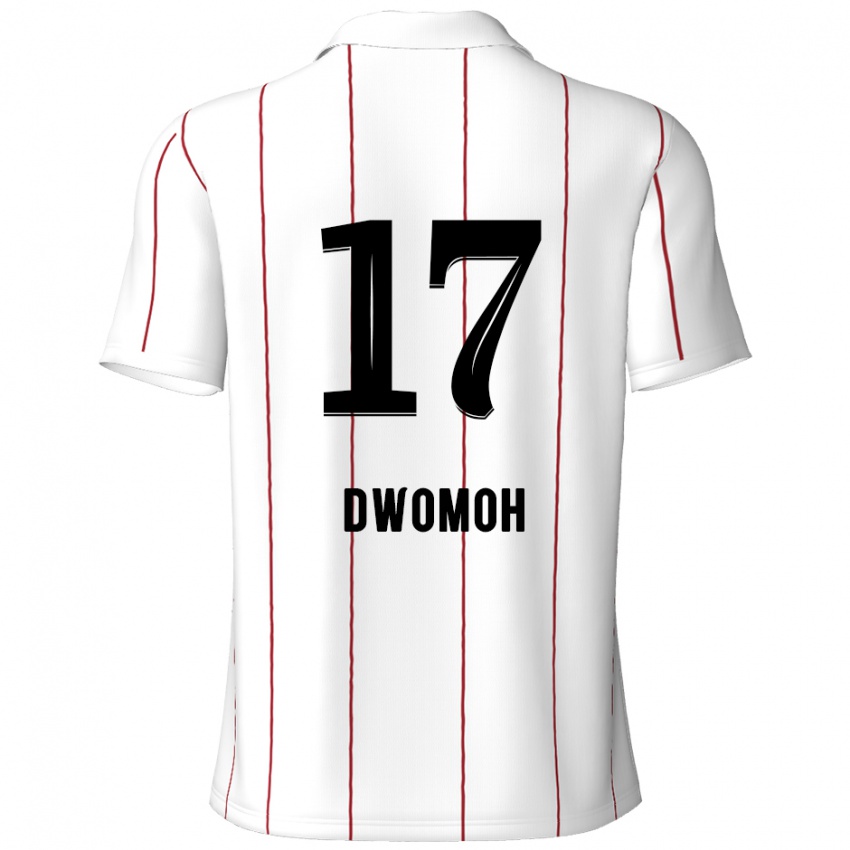 Criança Camisola Pierre Dwomoh #17 Preto Branco Alternativa 2024/25 Camisa