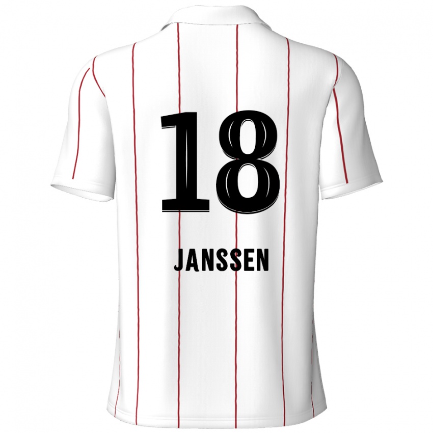 Criança Camisola Vincent Janssen #18 Preto Branco Alternativa 2024/25 Camisa