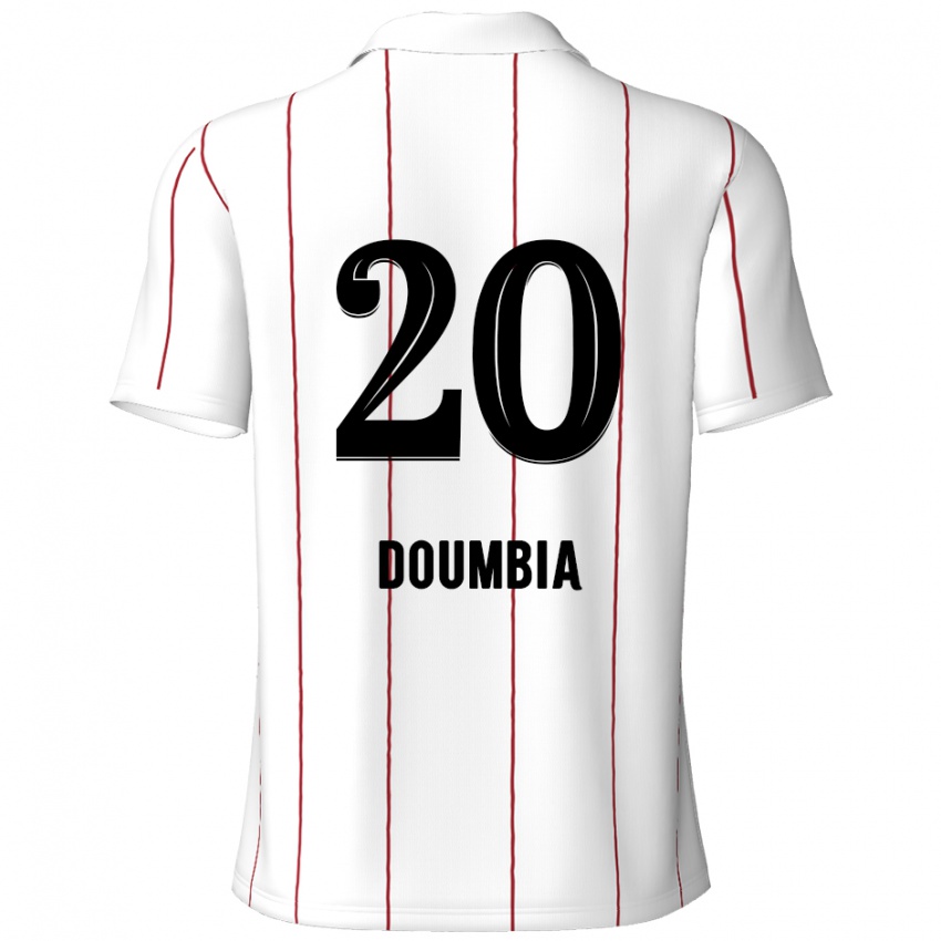 Criança Camisola Mahamadou Doumbia #20 Preto Branco Alternativa 2024/25 Camisa