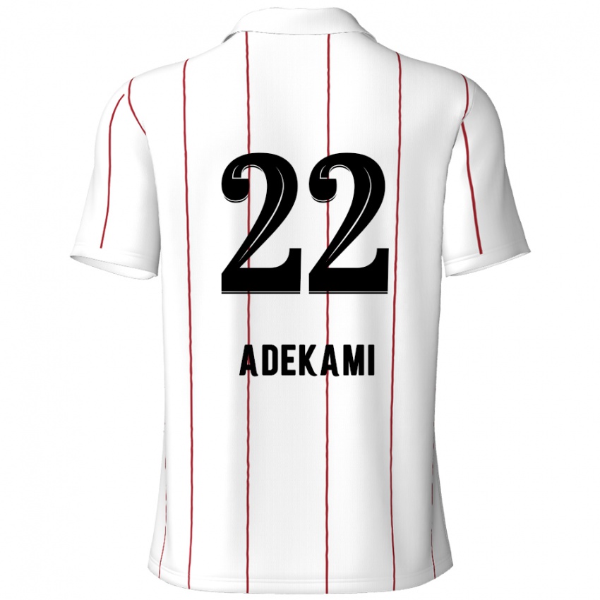 Criança Camisola Farouck Adekami #22 Preto Branco Alternativa 2024/25 Camisa