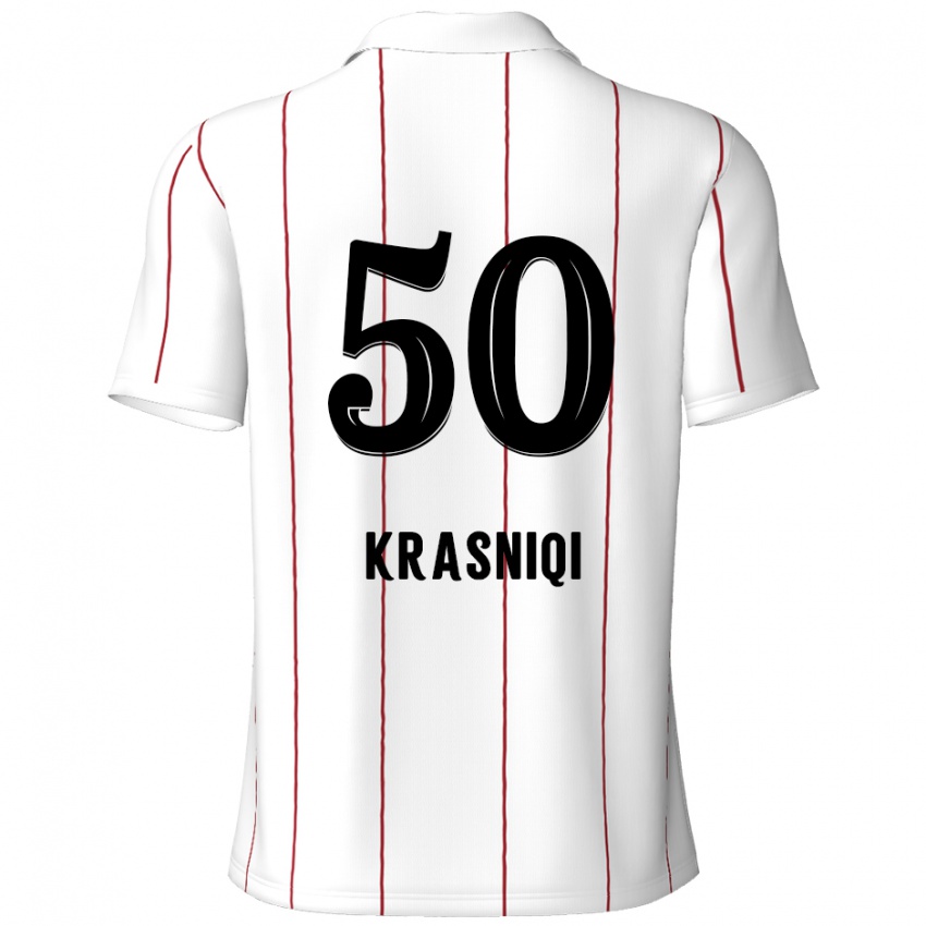 Criança Camisola Laurit Krasniqi #50 Preto Branco Alternativa 2024/25 Camisa