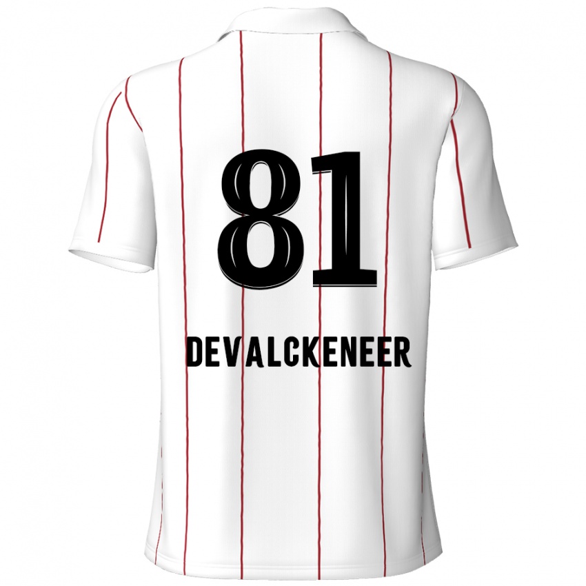 Criança Camisola Niels Devalckeneer #81 Preto Branco Alternativa 2024/25 Camisa