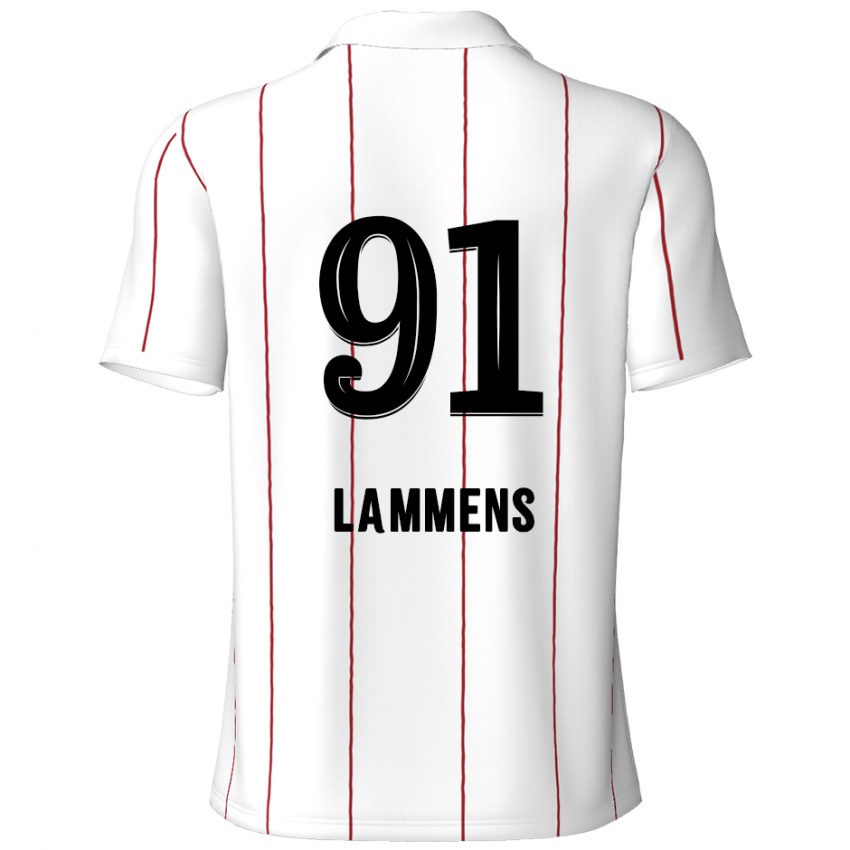 Criança Camisola Senne Lammens #91 Preto Branco Alternativa 2024/25 Camisa