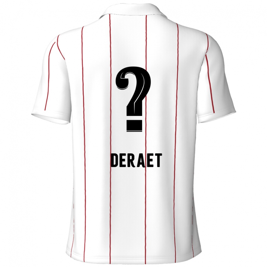 Criança Camisola Xavi Deraet #0 Preto Branco Alternativa 2024/25 Camisa