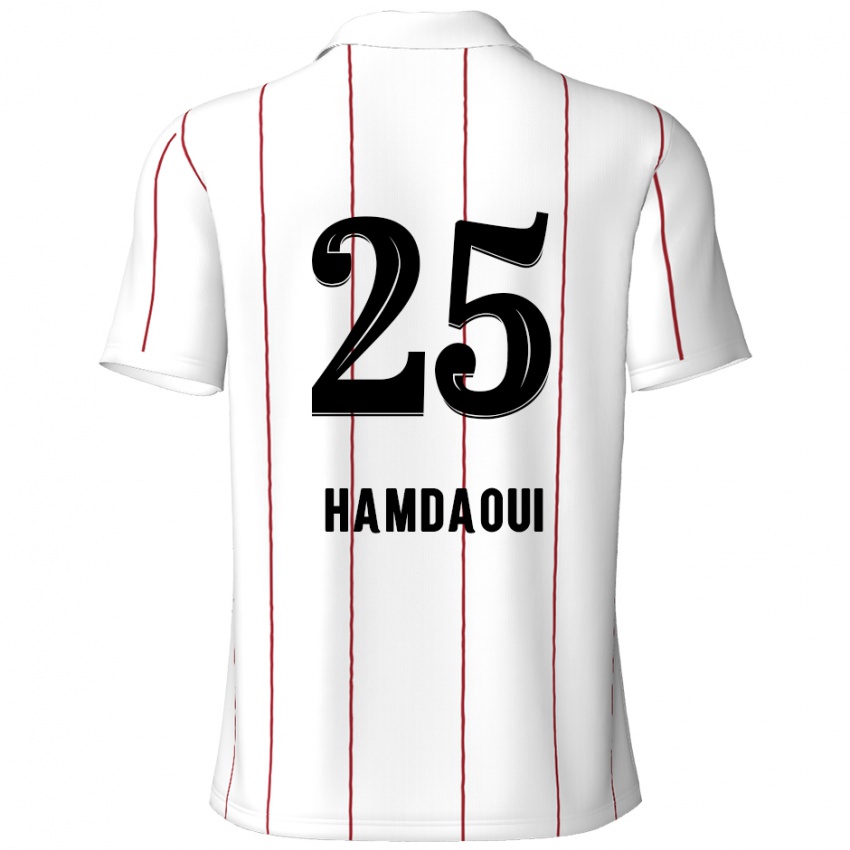 Criança Camisola Youssef Hamdaoui #25 Preto Branco Alternativa 2024/25 Camisa