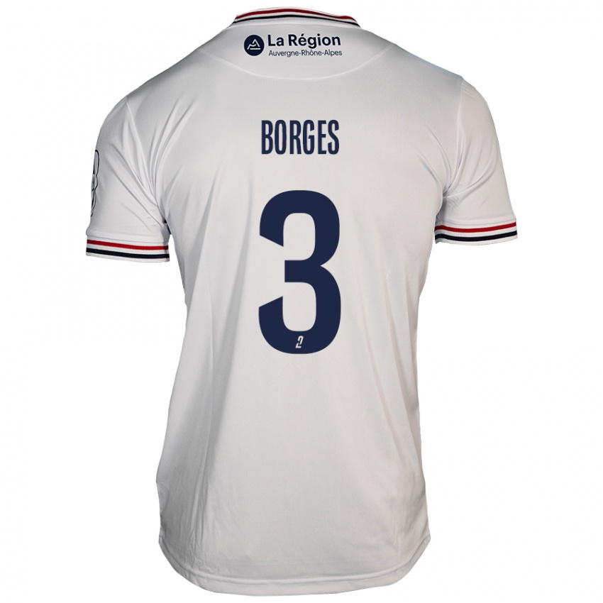 Criança Camisola Neto Borges #3 Branco Alternativa 2024/25 Camisa