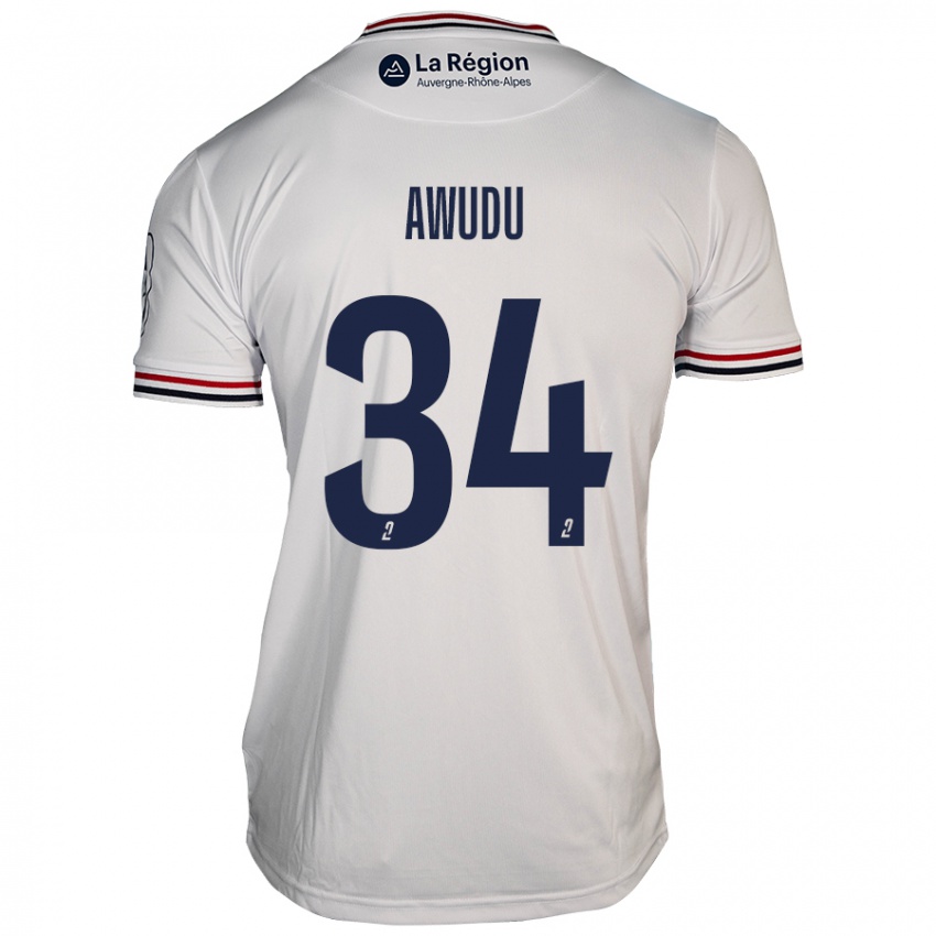 Criança Camisola Sumaila Awudu #34 Branco Alternativa 2024/25 Camisa