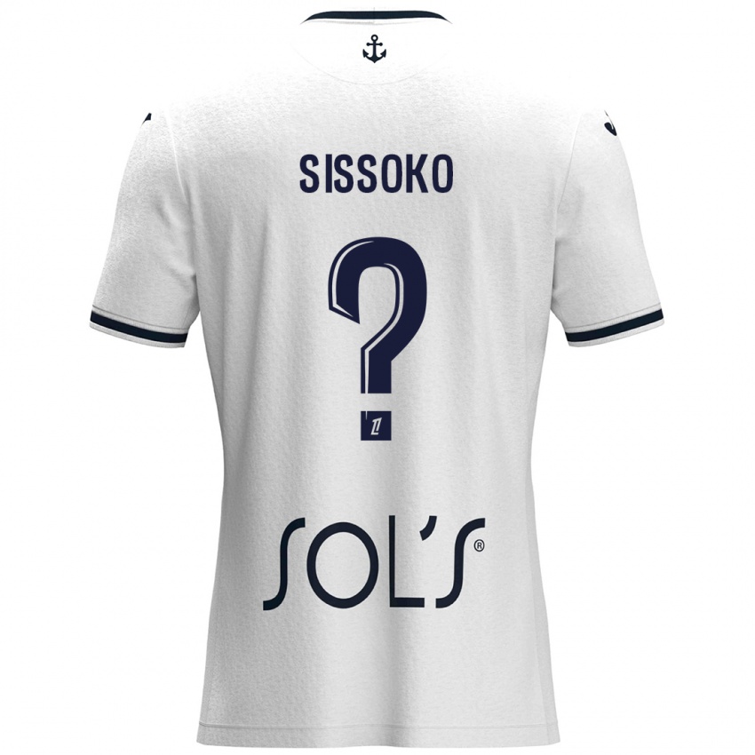 Criança Camisola Mustapha Sissoko #0 Azul Escuro Branco Alternativa 2024/25 Camisa