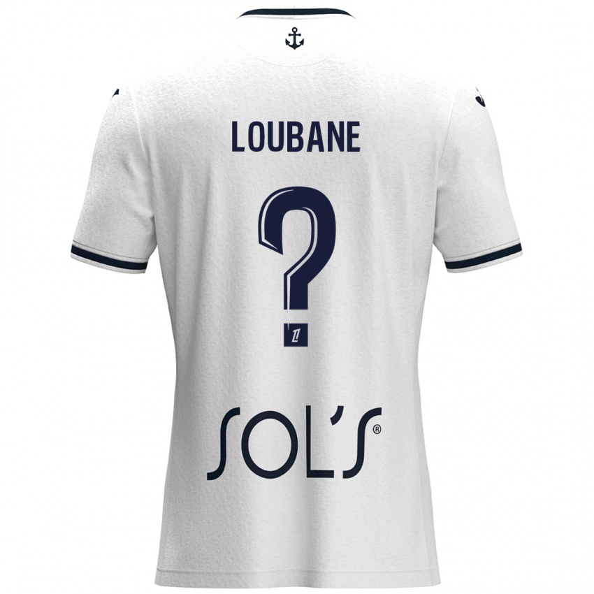 Criança Camisola Yassine Loubane #0 Azul Escuro Branco Alternativa 2024/25 Camisa