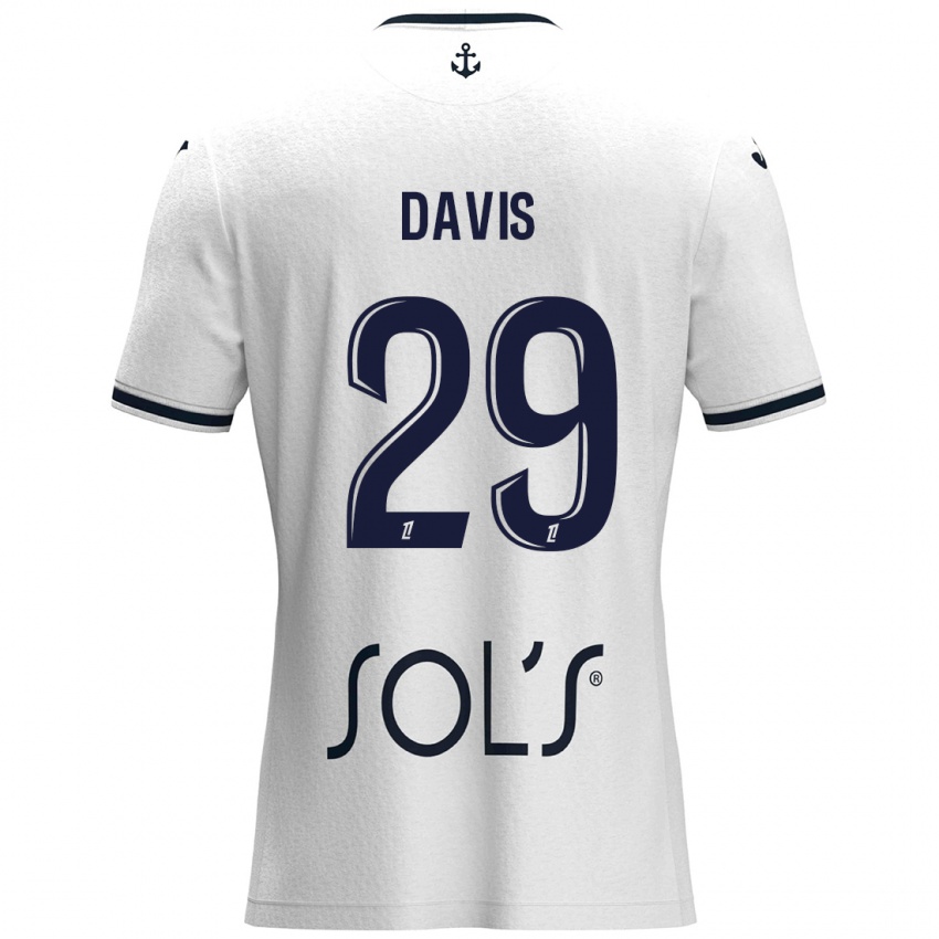 Criança Camisola Deja Davis #29 Azul Escuro Branco Alternativa 2024/25 Camisa