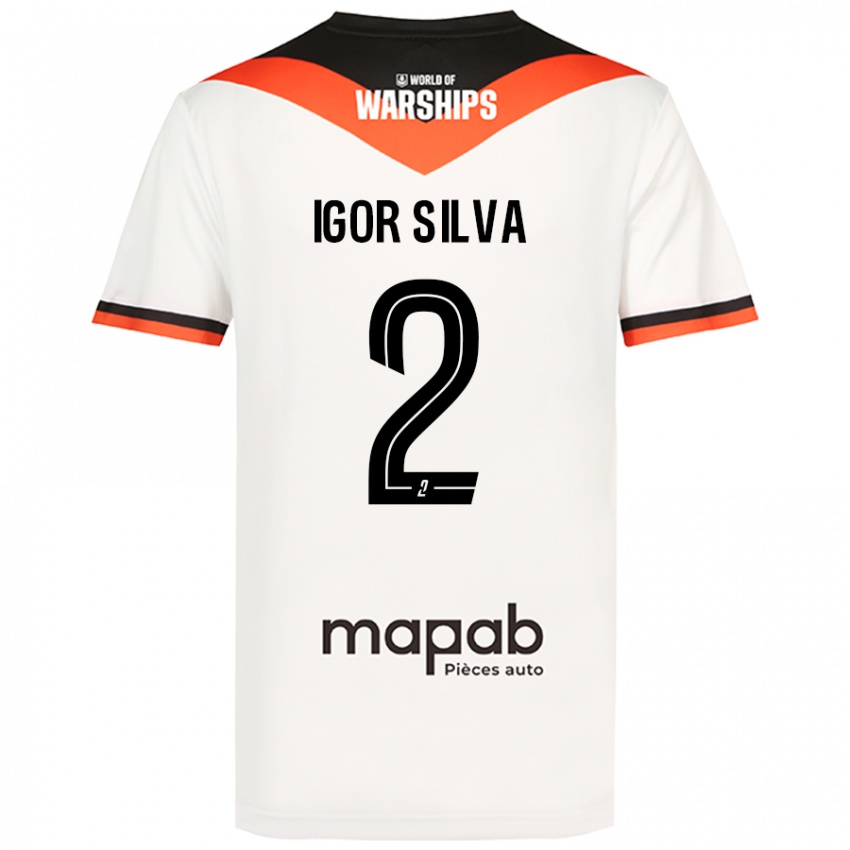 Criança Camisola Igor Silva #2 Branco Alternativa 2024/25 Camisa