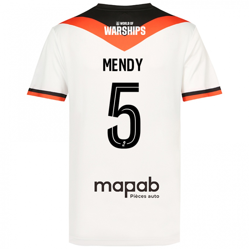 Criança Camisola Benjamin Mendy #5 Branco Alternativa 2024/25 Camisa