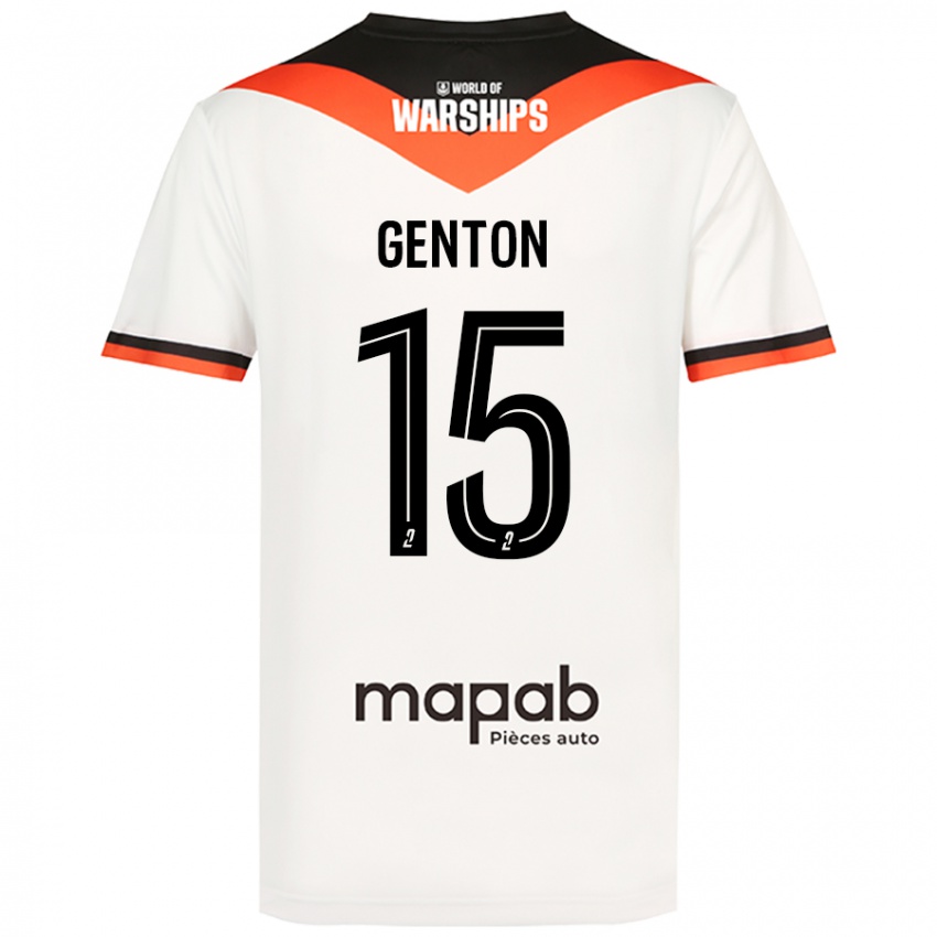 Criança Camisola Enzo Genton #15 Branco Alternativa 2024/25 Camisa