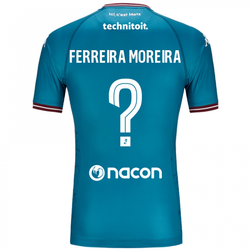 Criança Camisola Ruben Ferreira Moreira #0 Petrolo Bleu Alternativa 2024/25 Camisa