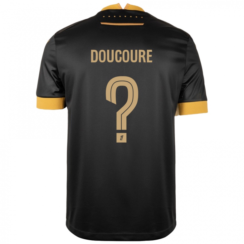 Criança Camisola Sekou Doucoure #0 Castanho Preto Alternativa 2024/25 Camisa