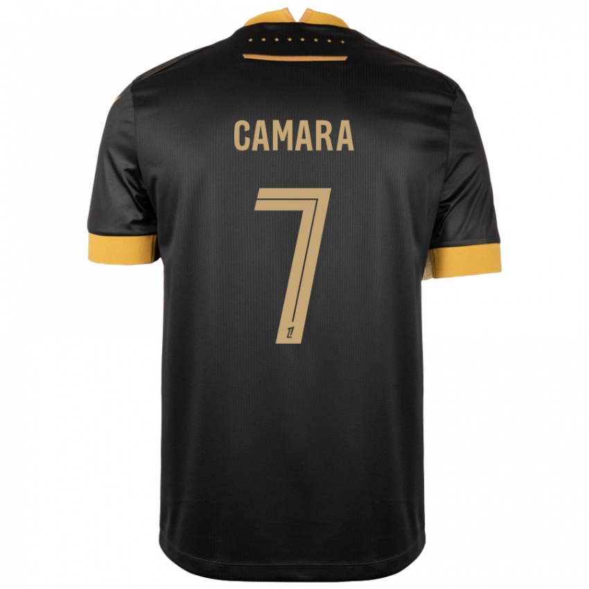 Criança Camisola Mohamed Camara #7 Castanho Preto Alternativa 2024/25 Camisa