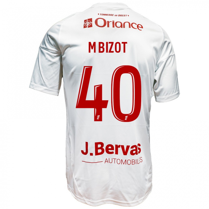 Criança Camisola Marco Bizot #40 Vermelho Branco Alternativa 2024/25 Camisa