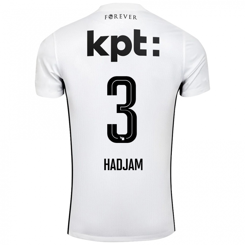 Criança Camisola Jaouen Hadjam #3 Preto Branco Alternativa 2024/25 Camisa