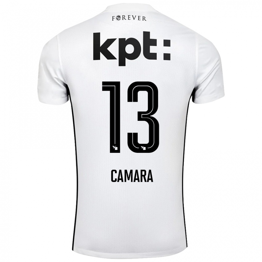 Criança Camisola Mohamed Camara #13 Preto Branco Alternativa 2024/25 Camisa