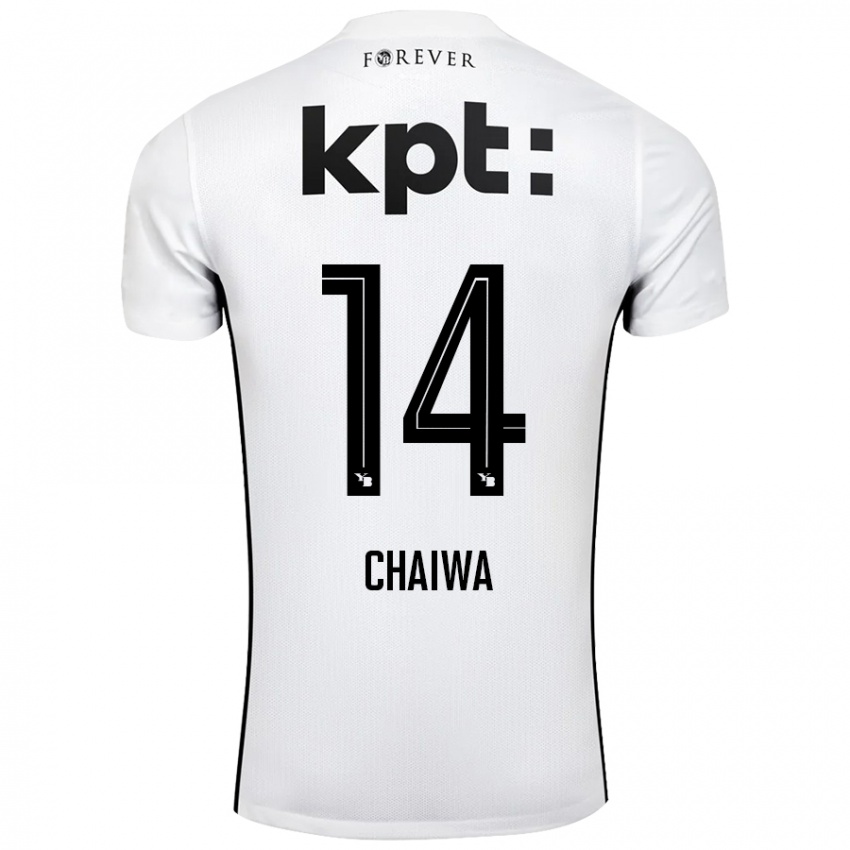 Criança Camisola Miguel Chaiwa #14 Preto Branco Alternativa 2024/25 Camisa