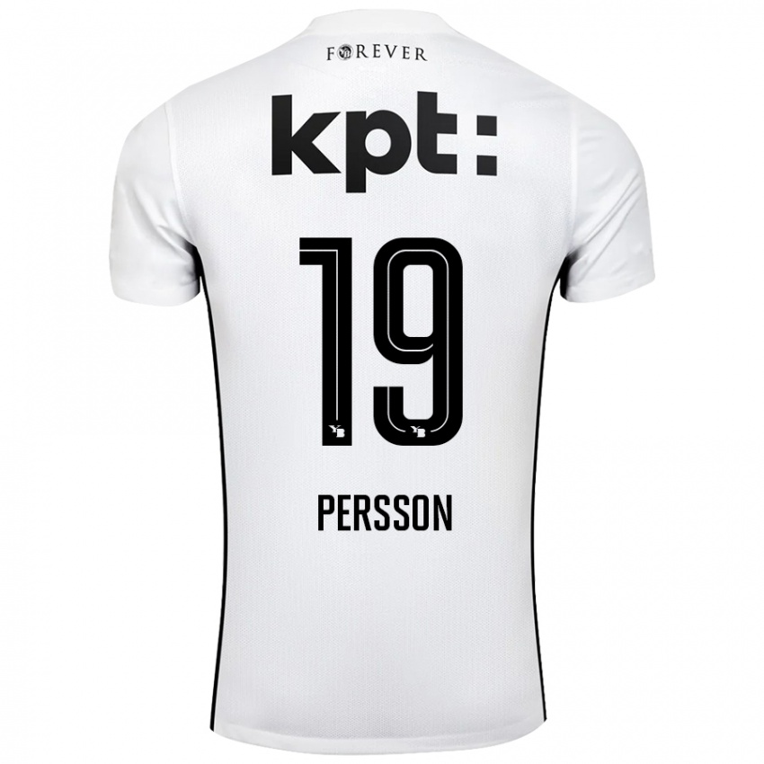 Criança Camisola Noah Persson #19 Preto Branco Alternativa 2024/25 Camisa