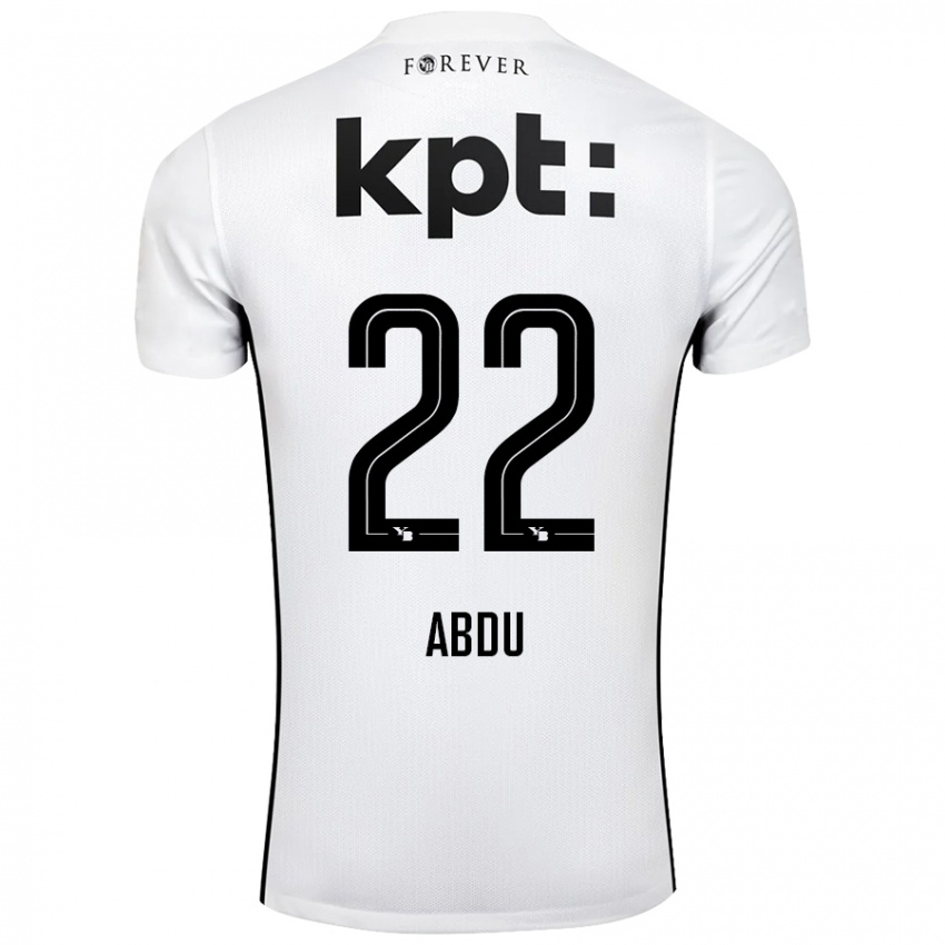 Criança Camisola Abdu Conté #22 Preto Branco Alternativa 2024/25 Camisa