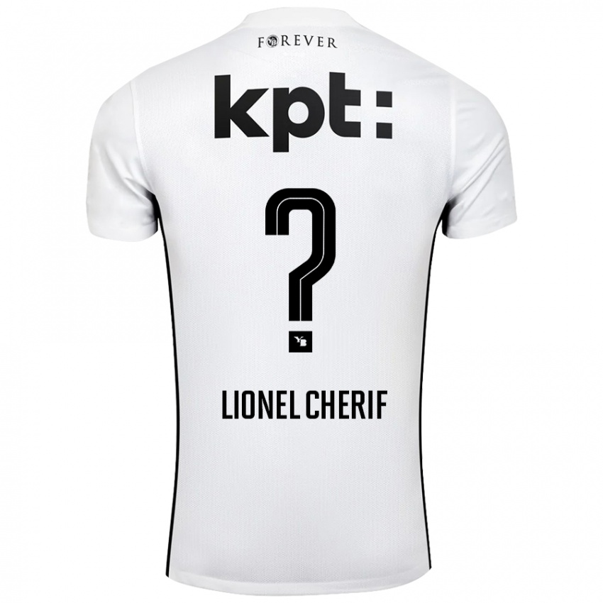 Criança Camisola Kader Lionel Cherif #0 Preto Branco Alternativa 2024/25 Camisa