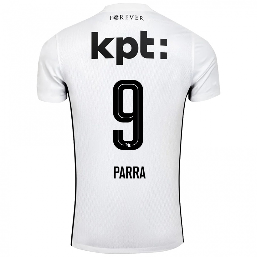 Criança Camisola Hugo Parra #9 Preto Branco Alternativa 2024/25 Camisa