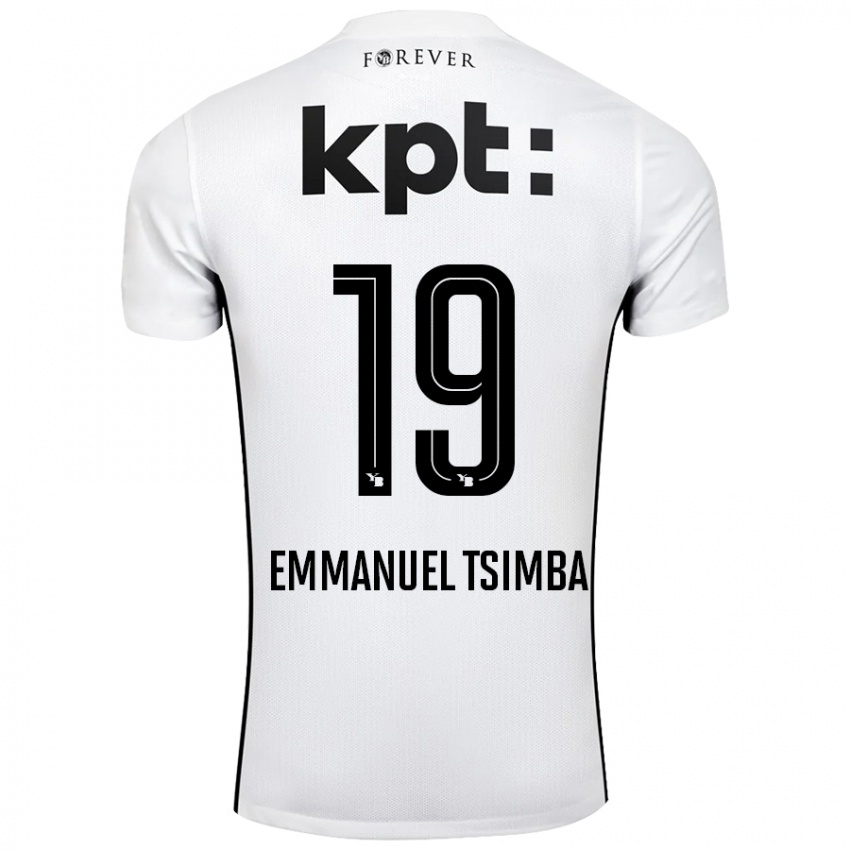 Criança Camisola Felix Emmanuel Tsimba #19 Preto Branco Alternativa 2024/25 Camisa