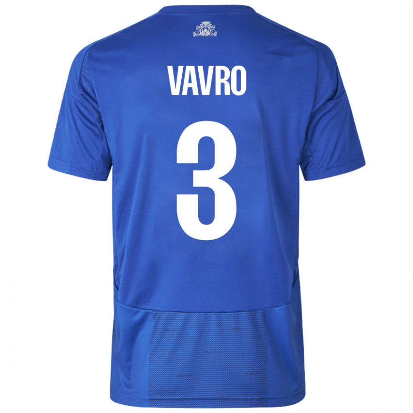 Criança Camisola Denis Vavro #3 Azul Branco Alternativa 2024/25 Camisa