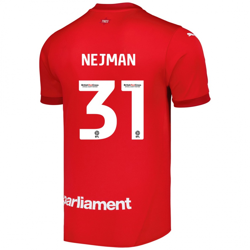 Homem Camisola Harrison Nejman #31 Vermelho Principal 2024/25 Camisa