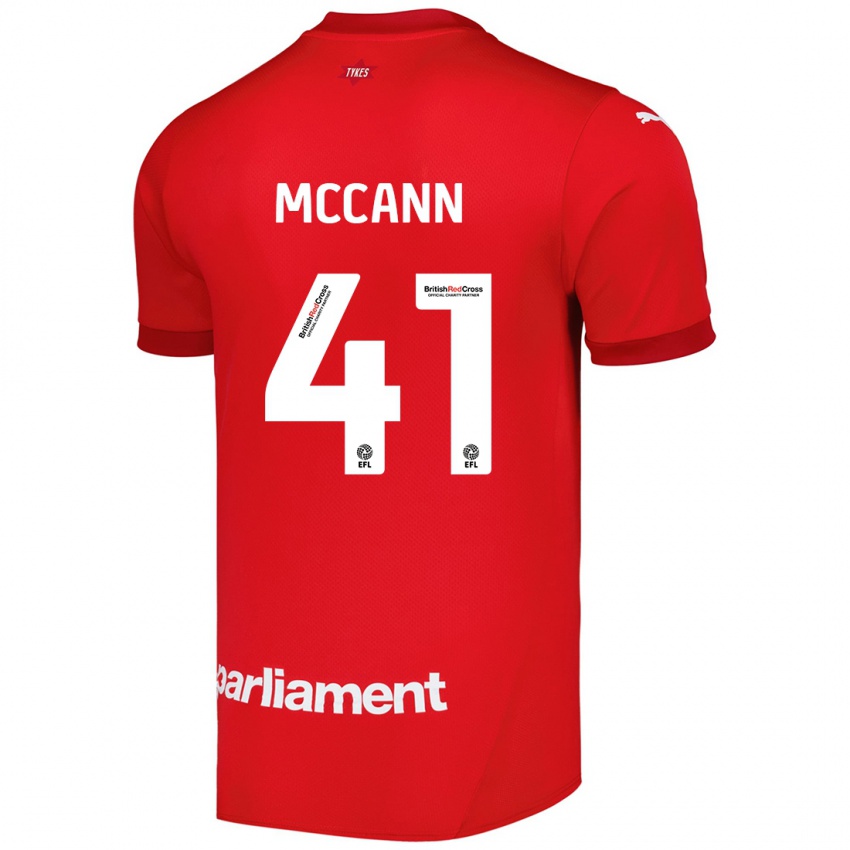 Homem Camisola Bayley Mccann #41 Vermelho Principal 2024/25 Camisa