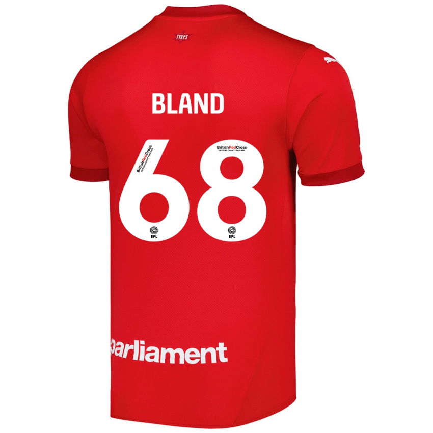 Homem Camisola Jonathan Bland #68 Vermelho Principal 2024/25 Camisa