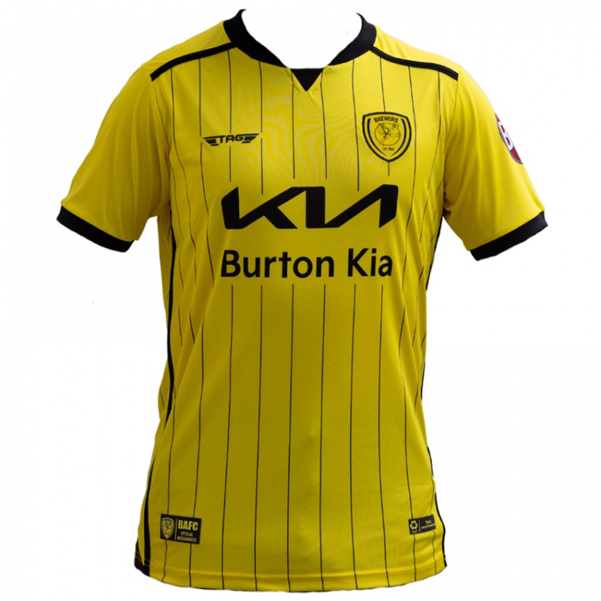 Homem Camisola Ronny Wakelin #0 Amarelo Principal 2024/25 Camisa