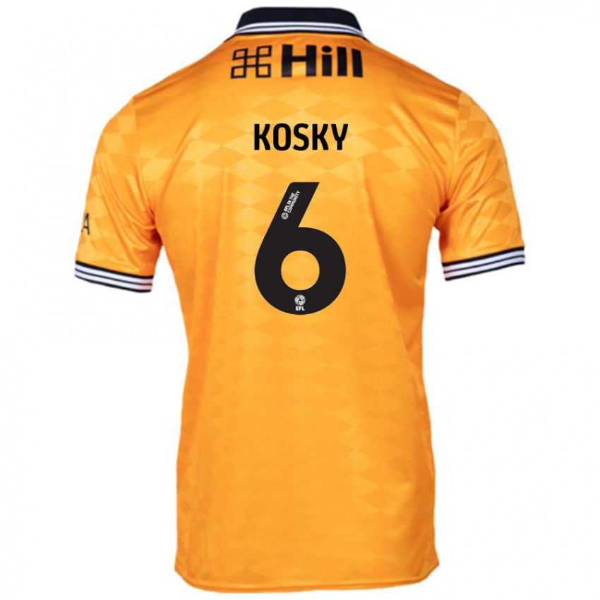 Homem Camisola Rachel Kosky #6 Laranja Principal 2024/25 Camisa