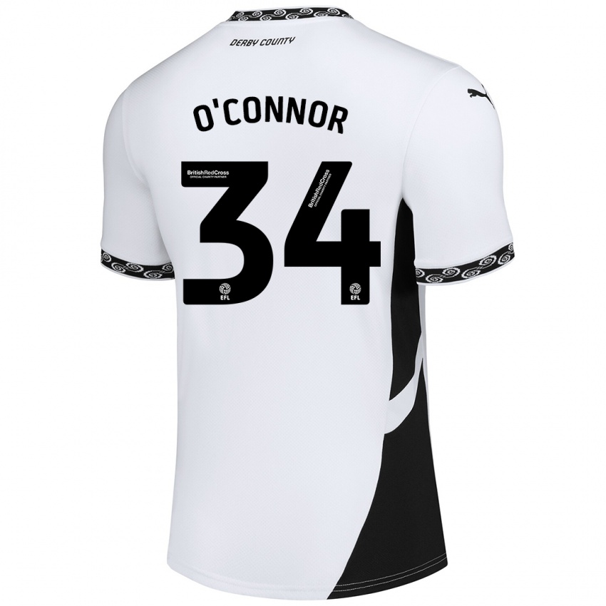 Homem Camisola Dolcie O'connor #34 Preto Branco Principal 2024/25 Camisa