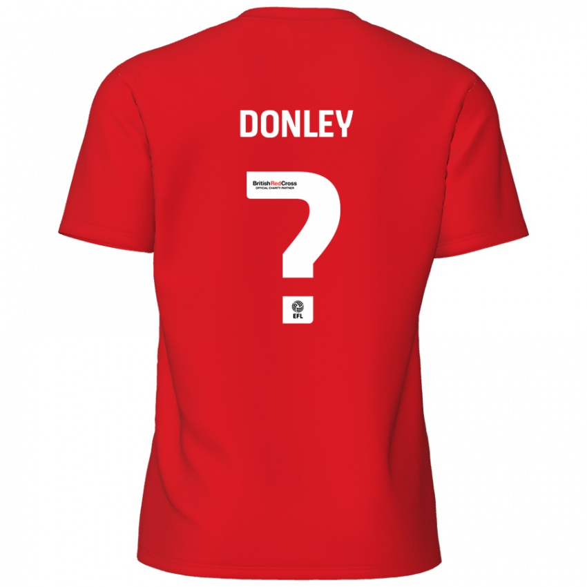 Homem Camisola Jamie Donley #0 Vermelho Principal 2024/25 Camisa