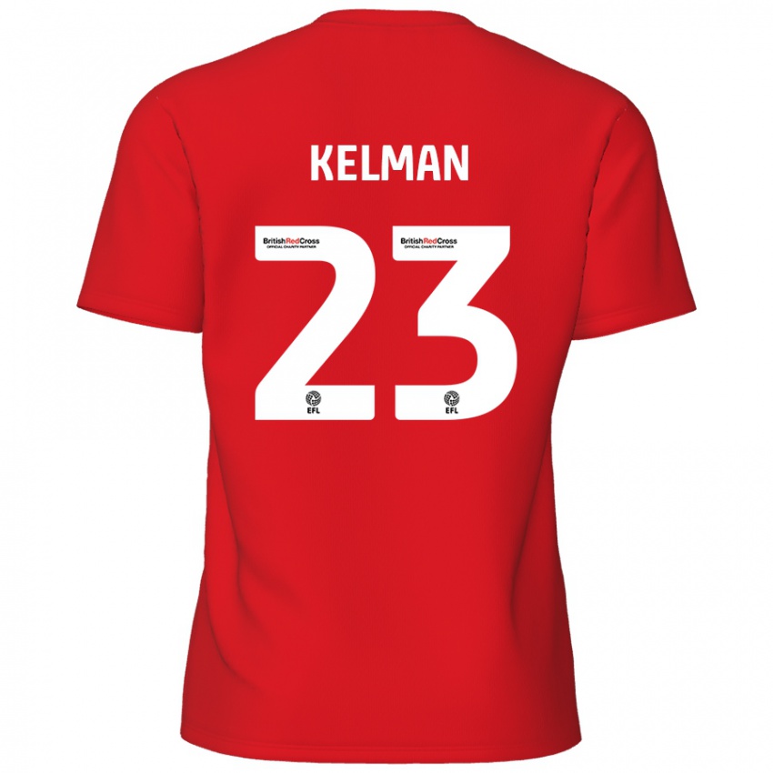 Homem Camisola Charlie Kelman #23 Vermelho Principal 2024/25 Camisa