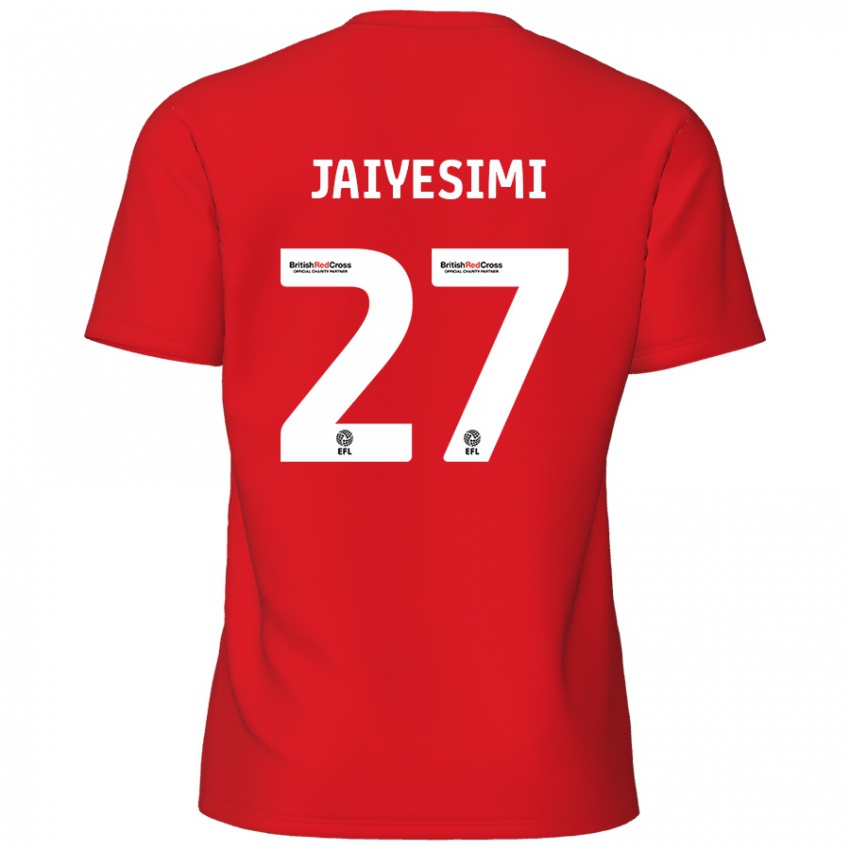 Homem Camisola Diallang Jaiyesimi #27 Vermelho Principal 2024/25 Camisa