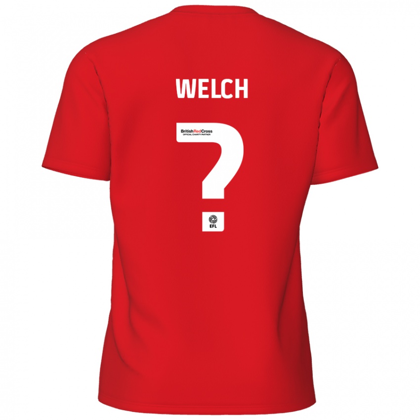 Homem Camisola Makai Welch #0 Vermelho Principal 2024/25 Camisa