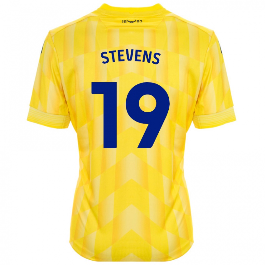 Homem Camisola Lily Stevens #19 Amarelo Principal 2024/25 Camisa