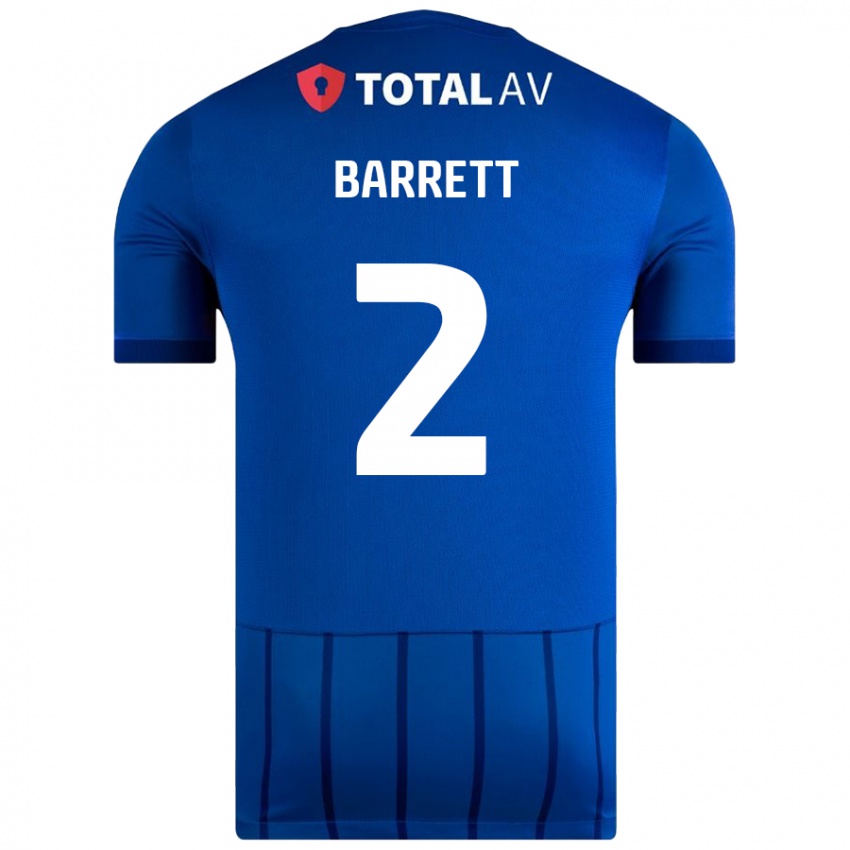 Homem Camisola Nicole Barrett #2 Azul Principal 2024/25 Camisa