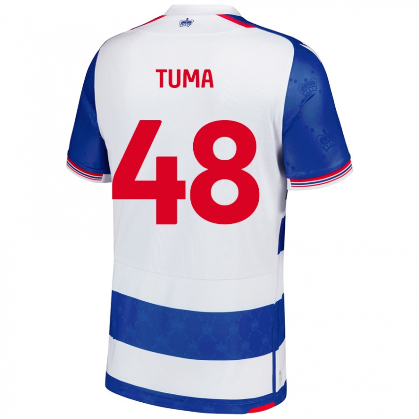 Homem Camisola Basil Tuma #48 Branco Azul Principal 2024/25 Camisa