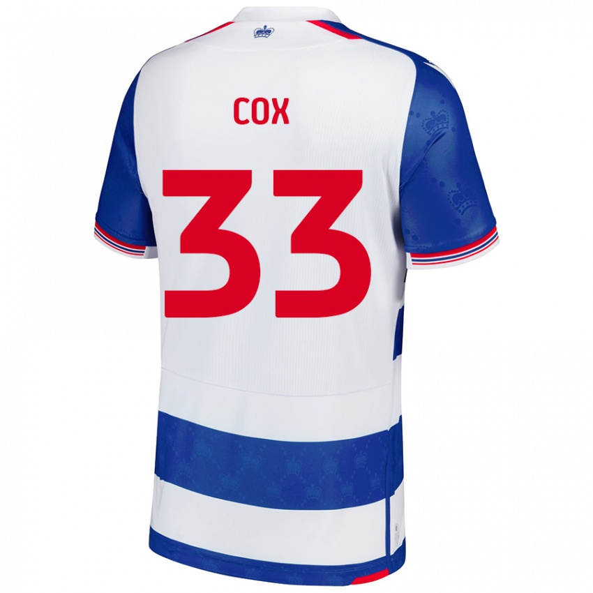 Homem Camisola Bella Cox #33 Branco Azul Principal 2024/25 Camisa